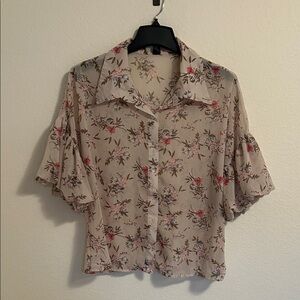 Floral Sheer Blouse